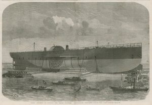 Primo tentativo di varo della nave a vapore Leviathan della Great Eastern Navigation Company da English School