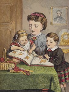 Prime lezioni di lettura (litografia a colori) da English School