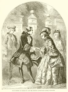 Primo incontro di Giorgio III e la principessa (poi regina) Carlotta da English School