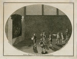 Fives, giocato al Tennis Court, Leicester Fields da English School