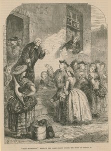 Matrimoni della Fleet; scena nella prigione della Fleet durante il regno di Re Giorgio II da English School