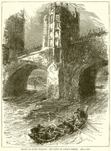 Fuga della Regina Eleonora: La scena al Ponte di Londra da English School