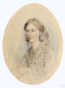 Florence Nightingale, dopo una fotografia di Lenthall, 1956 da English School