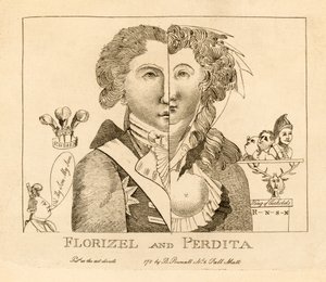 Florizel e Perdita, pub. c.1783 da English School