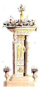 Portafiori, tavola 125 da Ackermann