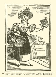 Venditore di fiori (xilografia)