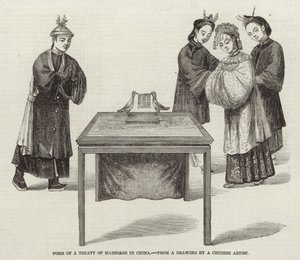 Forma di un trattato di matrimonio in Cina