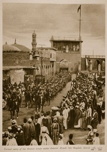Ingresso formale delle truppe britanniche sotto il generale Maude a Baghdad, 11 marzo 1917, 1917-19