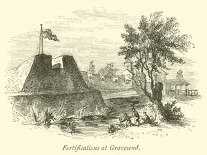 Fortificazioni a Gravesend da English School