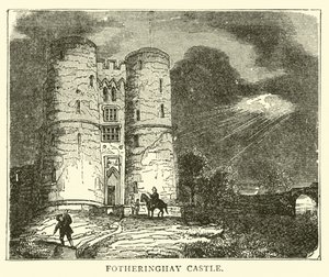 Castello di Fotheringhay da English School