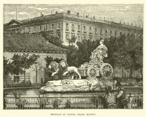 Fontana di Cibele, Prado, Madrid da English School