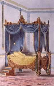 Letto a baldacchino, tavola 186 da 
