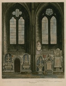 Quarta e quinta finestra, Navata Nord, Abbazia di Westminster, Londra da English School