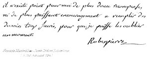 François Maximilien Joseph Isidore Robespierre (nato 1759, decapitato 1794) da English School