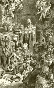 Corte di Federico Barbarossa a Magonza da English School