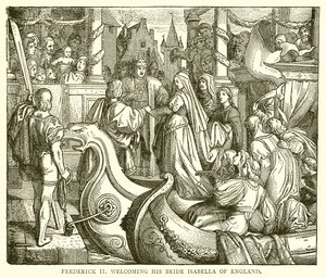 Federico II accoglie la sua sposa Isabella d