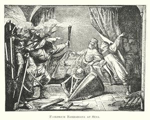 Federico Barbarossa a Susa (incisione)