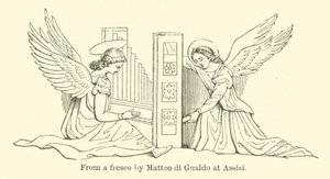 Da un affresco di Matteo di Gualdo ad Assisi
