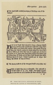 Dalle Storie Sottile di Esopo, stampato da Caxton a Westminster