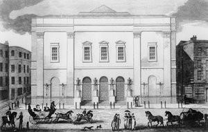 Vista frontale del Theatre Royal Drury Lane