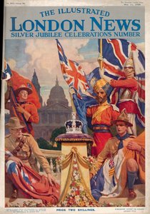 Copertina del The Illustrated London News Silver Jubilee Celebrations Number, 11 maggio 1935 da English School