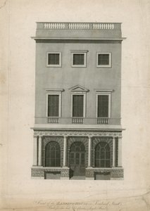 Facciata della banca in Lombard Street, costruita per il defunto Sir Charles Asgill, Bart da English School