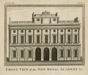 Vista frontale della nuova Royal Academy