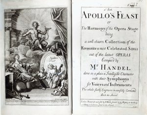 Frontespizio per Apollos Feast, c.1734 da English School