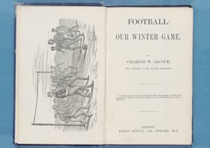 Frontespizio da Football: Our Winter Game, di Charles W. Alcock, 1874