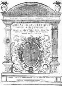 Frontespizio di Monas Hieroglyphica di John Dee, pubblicato nel 1564 da English School