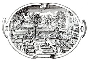 Frontespizio, da The Herball, di John Gerard (1545-1607), pubblicato nel 1597
