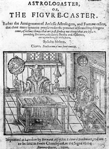 Frontespizio di Astrologaster, o il Figura-Caster di John Melton, pubblicato nel 1620 da English School