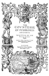 Frontespizio di The Countess of Pembrokes Arcadia di Sir Philip Sidney, 1598 da English School