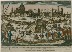 Frost Fair sul Tamigi, 1814