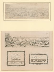 Frost Fair sul Tamigi, Souvenir stampato per Re Carlo II e Famiglia, 1684