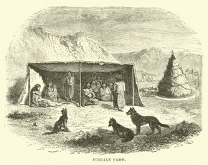 Campo fuegino, Terra del Fuoco, 1890 da English School
