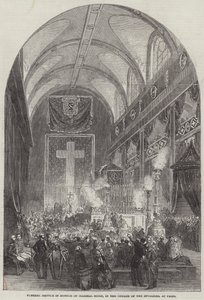 Servizio funebre in onore del maresciallo Soult, nella chiesa degli Invalides, a Parigi da English School