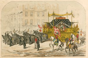 Carro funebre del Duca di Wellington da English School