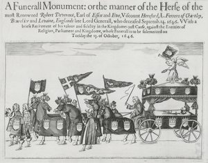 Corteo funebre di Robert Devereux, 3º conte di Essex da English School
