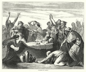 Funerale di Aronne (incisione) da English School