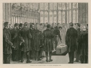 Funerale del Decano Stanley nella Cappella di Enrico VII da English School