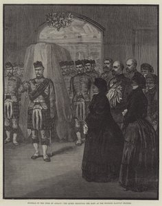 Funerale del Duca di Albany, la Regina riceve il corpo alla stazione ferroviaria di Windsor da English School