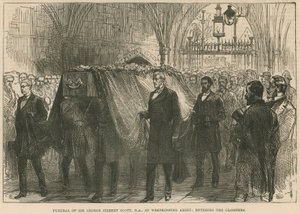 Funerale del defunto Sir George Gilbert Scott, RA, all
