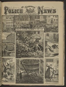 GRANDE ESPLOSIONE DI GAS A TOTTENHAM CT. PERDITA DI VITA", Notizie Illustrate della Polizia da English School
