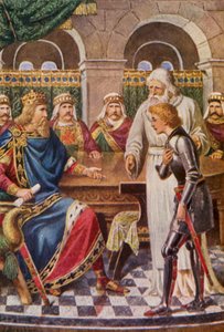Galahad alla corte di Re Artù da English School
