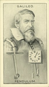 Galileo, Pendolo (litografia) da English School
