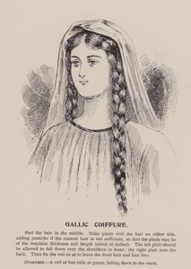 Coiffure gallica (incisione) da English School