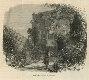 Giardino della casa di William Hogarth da English School