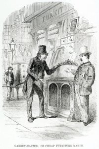 Garret-Master, o fabbricante di mobili economici, c.1840 da English School
