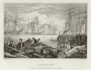 Gateshead prima della grande esplosione e incendio del 6 ottobre 1854
